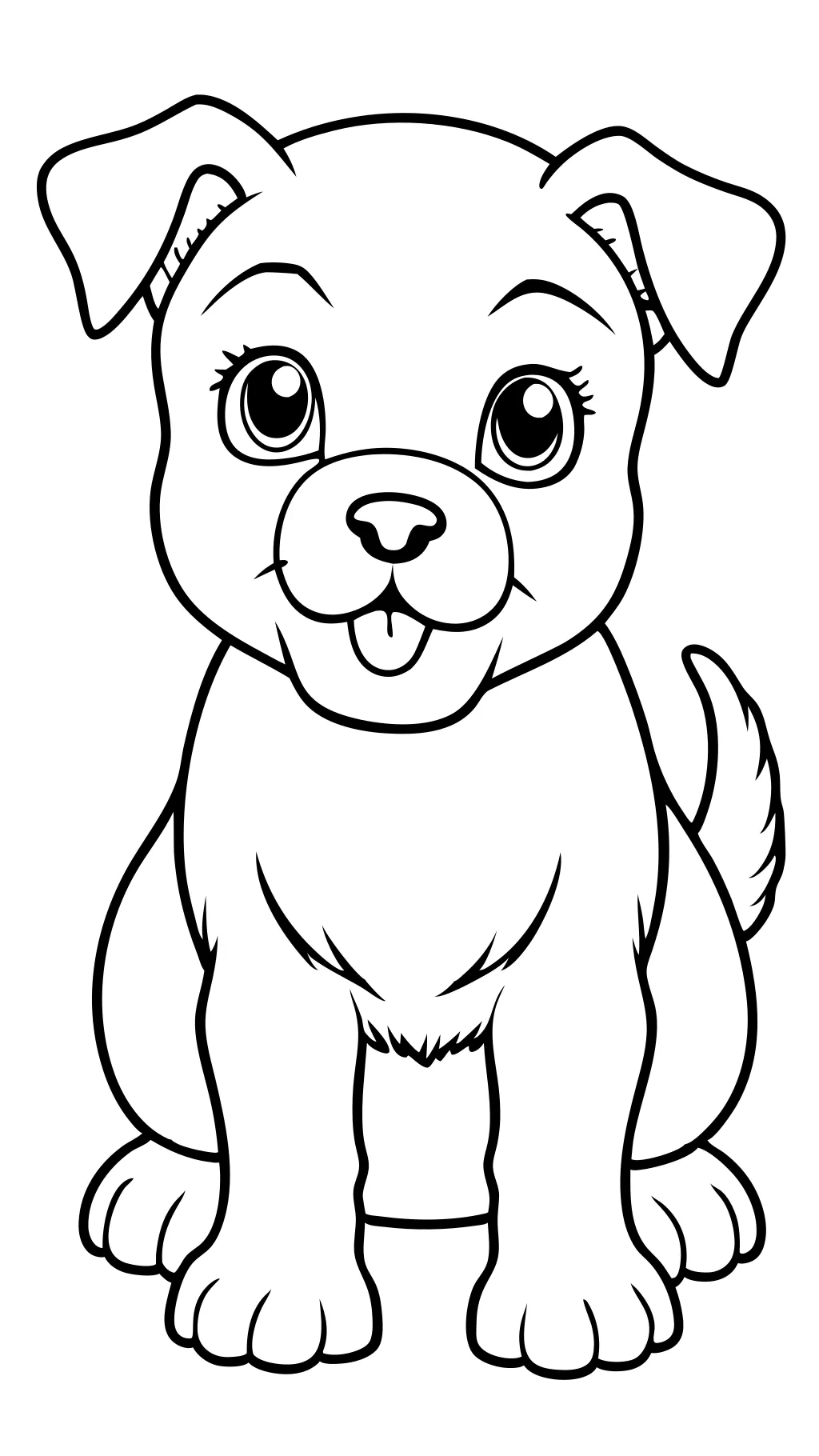 coloriages de chiot à imprimer gratuitement